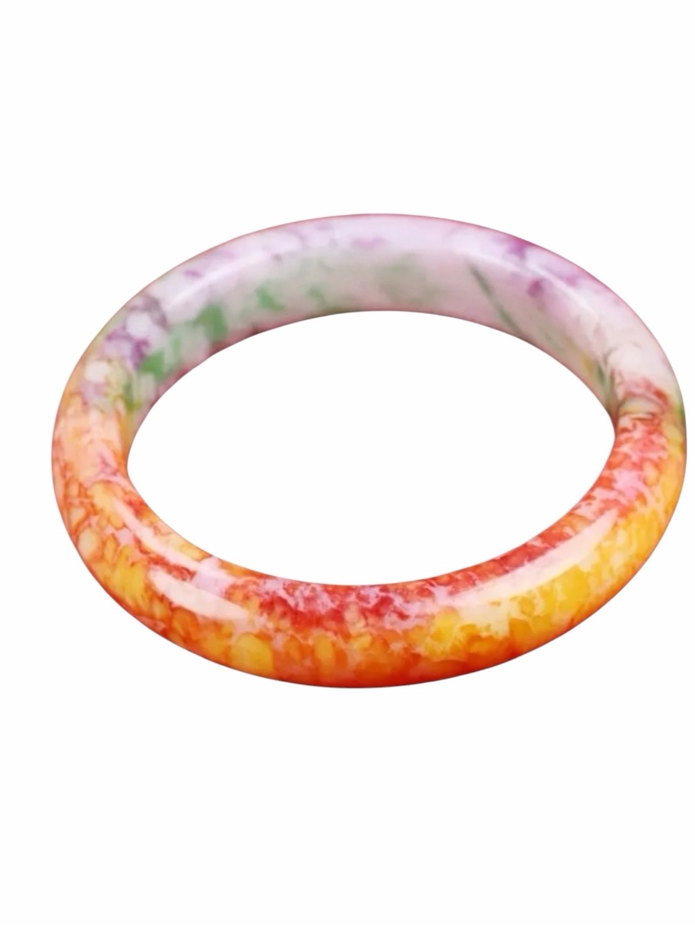 Colorful Dragon Blood Stone Bangle Bracelet